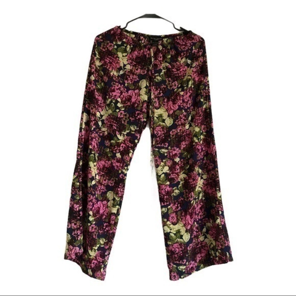 See You Monday Floral Wide Leg Palazzo Beach Pant Size S